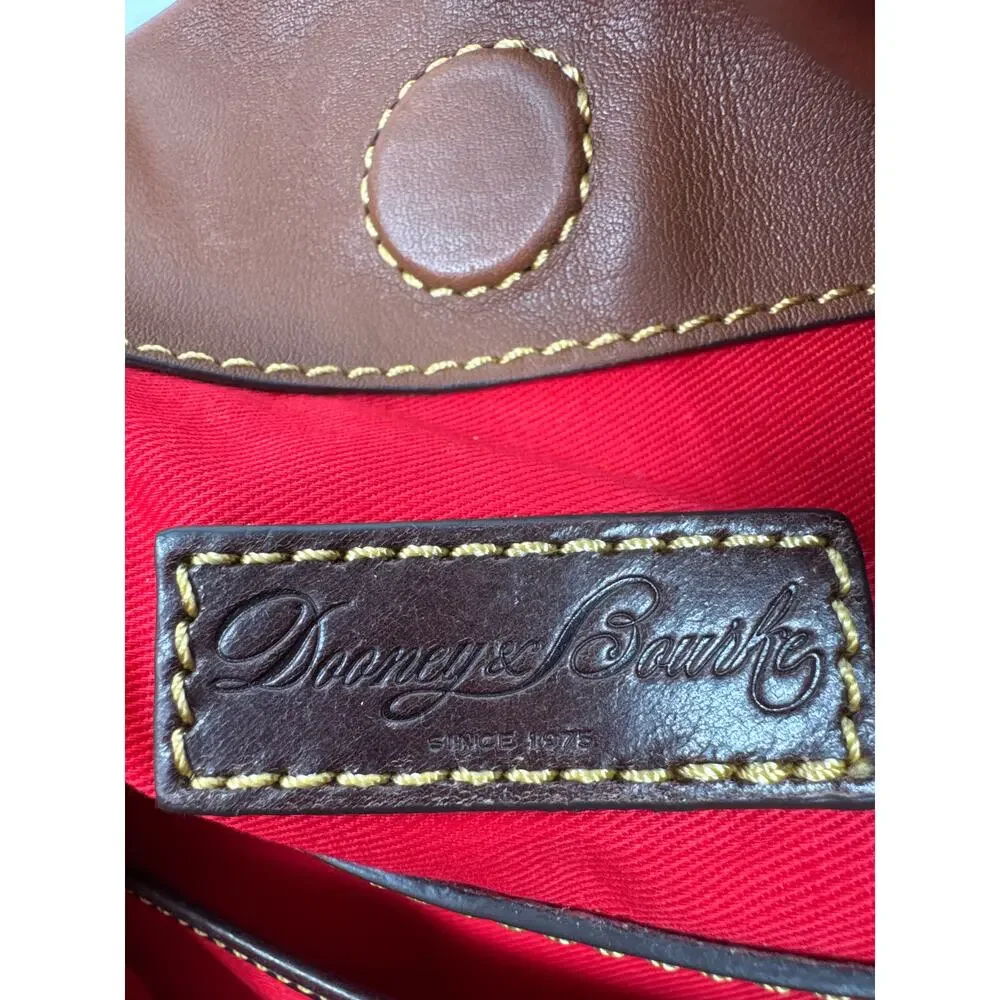 Dooney & Bourke Pebble Grain Leather Hobo, Duck Logo, Shoulder Bag